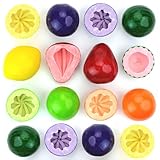 Chewing Gum for Kids - 2 Inch Jumbo Bubble Gum - 15 Pcs Mega Fruit Shaped Gumballs - Assorted Fruit Flavored Gums - 1.75 LB