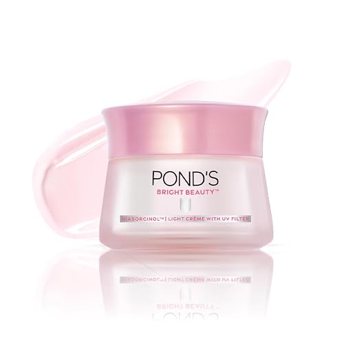 Pond's Bright Beauty Light Cream with UV Filter Niasorcinol 100x Better than Vitamin C Niacinamide Fades Dark Spots, Brightens Skin, 35g