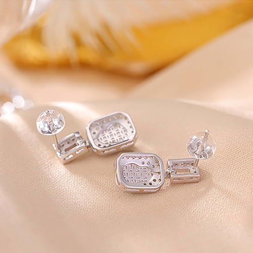 Boucles d'oreilles jade vert et argent 925 fait main chic - 4