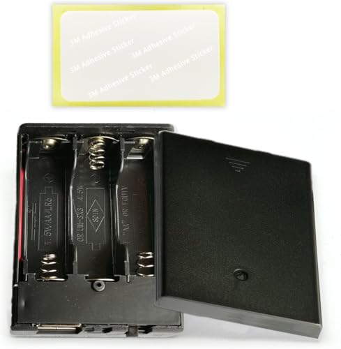 Image of Battery Pack for LED Neon Signs,3 AA Battery Holder with USB Port, 5V Power Supply for LED Strip Lights, Curtain Lights, Ideal for Christmas Decorations, Birthdays, Weddings (Black)