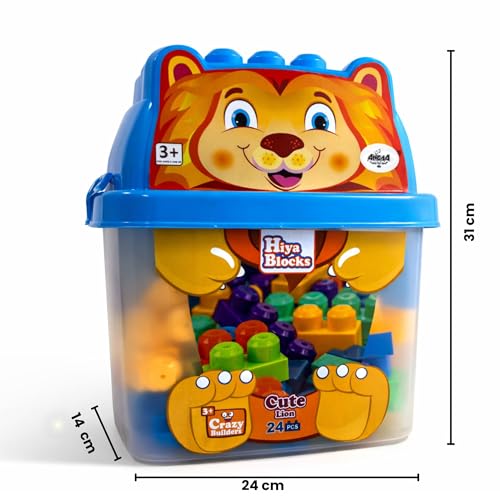 Image of TOYTALES Blocks 24 Pieces Building Blocks Set for Kids, Multicolor