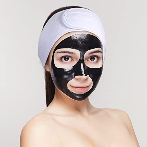 3 Pcs Spa Headband With Ponytail Hole Hair Headband For Face Washing Makeup Headband Makeup Hair Band Spa Headbands For Women For Washing Face Wash Headband Microfiber Headband Cute (Black/White/Gray) #TOP5