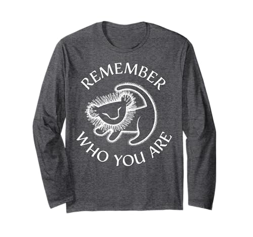 T-shirt Simba Le Roi Lion à manches longues vêtement Disney noir adulte