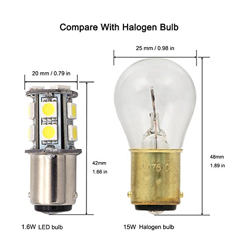 Grv Ba15D 1142 1076 1176 Super Bright Rv Boat Led Bulb 13-5050Smd Ac/ Dc12V -24V Cool White Pack Of 2 #TOP5