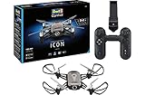 Revell RC Kamera Quadrocopter Icon, Control Ferngesteuerte Drohne mit 720P Kamera für Fotos und Videos, Gesichtserkennung, kostenlose APP, elektronische Flugunterstützung Optical Flow, Höhenkontr