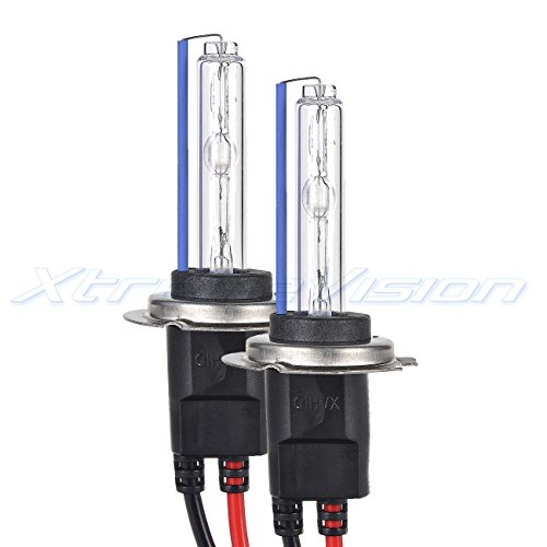 Image of XtremeVision AC HID Xenon Replacement Bulbs - H7 8000K - Medium Blue (1 Pair) (Metal Base)