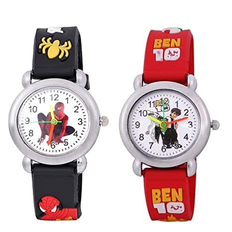 UZAK Analogue Kids Cartoon Character Watch Combo Pack of 2 (RED & Black) (B0BNBZ8QGF) Amazon Price History, Amazon Price Tracker