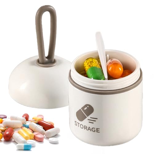 Zunetsutock Compartimentado Ligero Para Complementos Dietéticos -Organizador De Pastillas De Viaje,Caja De Compartimentos Abiertos Grande Para Complementos Dietéticos | Ideal Personas Mayores