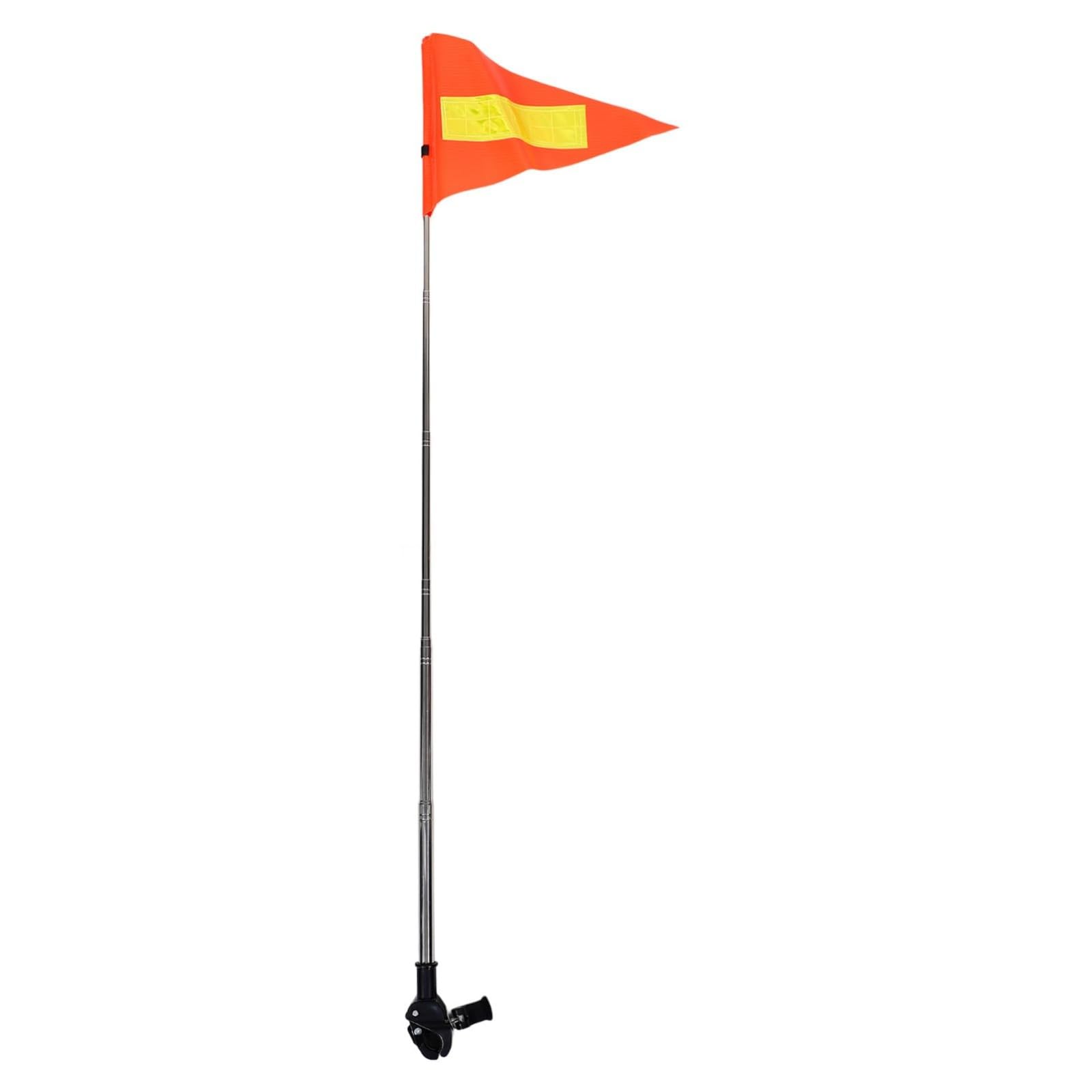 Postes telescópicos de acero inoxidable para carritos de golf, bicicletas, sillas de ruedas con altura ajustable y accesorio reflectante de acero inoxidable para carrito de golf