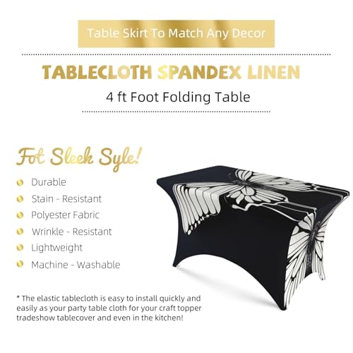 Nappe extensible rectangulaire infroissable pour table pliante 1m20 - 4