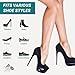 Sassy Insoles Half Shoe Insoles Women, High Heel Inserts for Pumps, Fashionable Shoe Cushioning for Heels, Fashion Support Insoles for Stilettos, Comfortable Toe Pads (American Style)