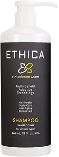 Ethica Anti-Aging Shampoo | Volumizing Shampoo for Men and Women | Improve Thinning, Stressed and Damaged Hair | Plant Based, Cruelty-Free (946 ml)