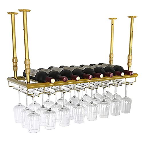 Support à verres à vin suspendu or pour libérer l'espace de votre cuisine - 2