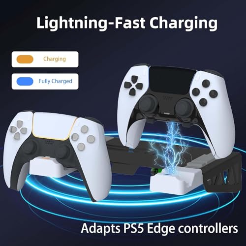 Kit de montagem em parede para disco PS5 Slim e edições digitais com estação de carregamento rápido