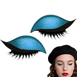 Lazy Eye Shadow Eyelash Patch, 3D Wiederverwendbarer Aufkleber Lidschatten, 2 In 1 Wiederverwendbare...