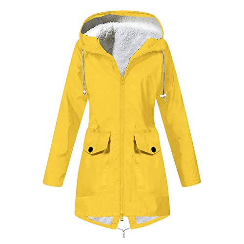 Chaqueta de senderismo para mujer impermeable con forro para rutas de montaña