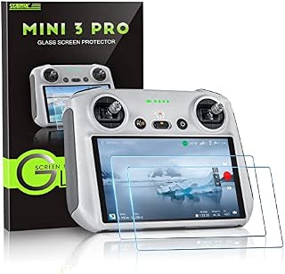 STARTRC Mini 3/Mini 3 Pro HD Tempered Glass Screen Protector Film for DJI Mini 3/Mini 3 Pro RC Remote Controller Accessories (2 PACK)