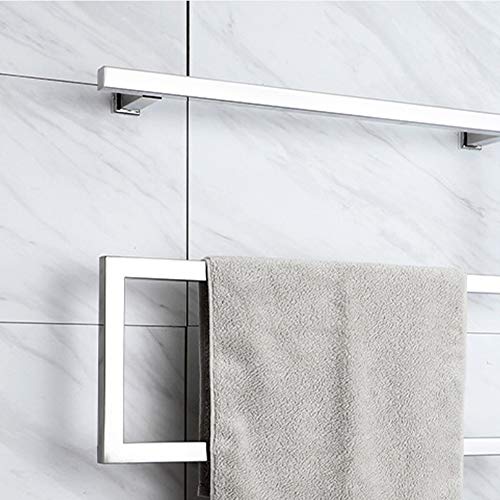 Scaldasalviette Elettrico da Parete con Timer, 5 Barre, Spina, stendibiancheria Impermeabile e Lucido, Dimensioni 80 x 60 cm, 90 W., Silver-Hardwired