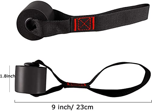 Slim Panda Heavy Duty Door Anchor For Resistance Bands - Door Strap Attachment Perfect For Workout Bands, Pull Up Bands, Strength Training Ergonomic Anti-Slip Welded Rings Strong Nylon Webbing #TOP2