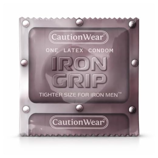 Caution Wear Iron Grip Snug Fitting Lubricated Latex Condoms - Pack of 100