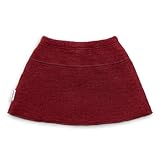 Ehrenkind® Walkrock Kinder | Wollrock Winter Mädchen | Warmer Bio-Wollrock aus Oeko-TEX®-zertifizierten Materialien | Farbe Rot | Größe 98/104