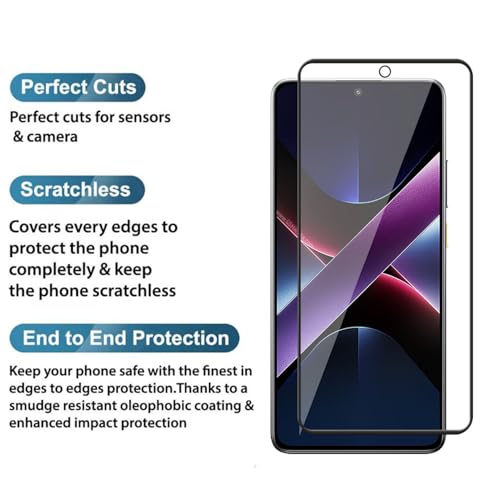 Image of POPIO Military-Grade Gorilla Tempered Glass for Xiaomi Poco X7 Pro | 9H Hardness, Edge-to-Edge, Bubble-Free