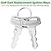 10L0L Golf Carts Keys for Yamaha G14 G16 G19 G22 G29/Drive, Golf Cart Replacement Ignition Keys for Yamaha Electric JU2-H2511-00, Pack 2