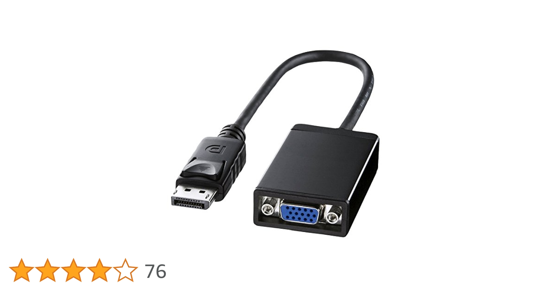 ELECOM DisplayPort to VGA 変換アダプタ 9個セット AD-DPVGABK2_02.jpg