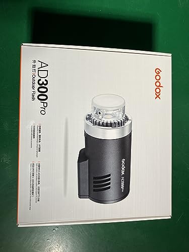 Godox AD300 Pro AD300Pro Outdoor Flash Strobe Light, 300Ws TTL HSS 1/8000s Studio Flash Monolight, 2600mAh Lithium Battery, 12W Modeling Lamp, Compatible for Canon Sony Nikon Fuji Olympus Panasonic