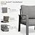 VONZOY Aluminum Patio Conversation Set with Coffee Table 5 Pieces Deck Outdoor Furniture 7-Seat All-Weather Rust-Proof Sectional Sofa Set with Removable Cushion for Backyard, Poolside & Small Spaces