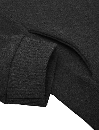 Ohoo Mens Slim Fit Zip-Up Cardigan Sweater with Fleece Lining Long Sleeve4
