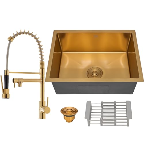 HOLTTER Cuba Aço Inox 304 com Torneira Gourmet Flexível Cuba Gourmet Aço Inox com Acessórios Torneir