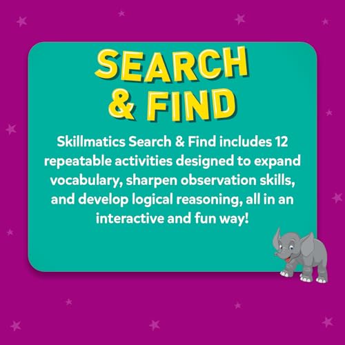 Image of Skillmatics Search and Find Educational Game - Reusable Preschool Learning Activities, Perfect for Toddlers & Kids Who Love Toys, Art & Crafts, Builds Vocabulary, Gifts for Ages 3, 4, 5, 6