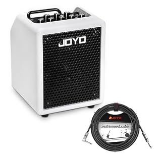 Complete Bass Practice Bundle: Includes BA-30 White 30W portable bass guitar combo amp and one CM-12 15 ft 1/4 in straight-to-right-angle instrument cable. Bundle items may ship separately and arrive at different times. Bass Optimized 30W Sound: The ...