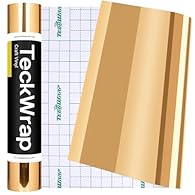 🌈GORGEOUS CHROME VINYL- TECKWRAP chrome permanent vinyl has a reflective chrome effect, just like a mirror, this chic effect will make your project stand out. Measures 12 inches x 8 feet(30.5X244cm) for a wide range of projects. 🌞DURABLE AND GOOD ADH...