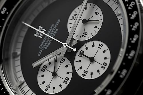 [HYAKUICHI 101] MODEL.13 ヒャクイチ クラシッククロノグラフ ノンデイト センタークロノ ブラック パンダ 商品画像4