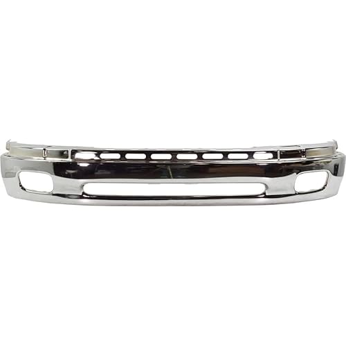 Suitable for Chrome Steel Front Bumper for 2000-2006 Toyota Tundra Base, Limited, and SR5 - Fits Standard & Extended Cab Pickup - Replaces OEM 521010C020, TO1002170