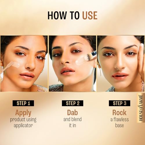 Image of LAKME Powerplay Priming Liquid Foundation, Natural, Flawless Finish, Medium To Full Coverage, Built in Primer, Long Lasting, SPF 20, Cool ivory, 25ml