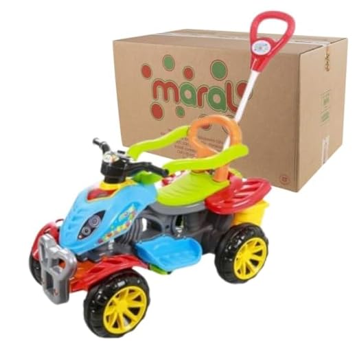Carrinho de Passeio Infantil Quadriciclo Pedal Empurrar Bebe
