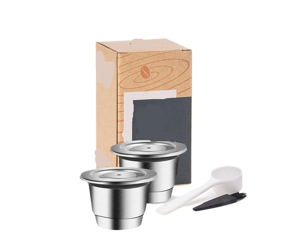 Cartouche Pour Nespresso Capsule Café Réutilisable en Acier Inox