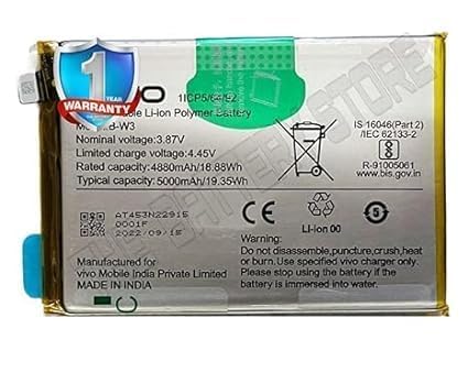 Image of Original B-W3 Battery for Vivo Y22 V2207, Y22S V2206 Battery with 1 Year Warranty** (Sep19)