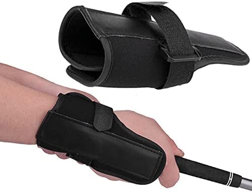 ゴルフ 手首ブレース 手首矯正リストバンド 手首の折れ防止 「手首の傷を防ぐ」ブレースバンド 矯正/補助器具 トレーニング 手首固定バンド 練習専用 右?左打ち共通