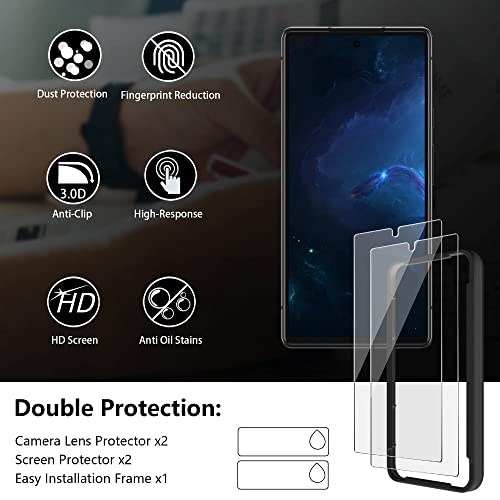 Image of AACL Tempered Glass Screen Protector Compatible for Samsung Galaxy S20 FE 5G with Edge-to-Edge Full Screen Coverage and Easy Installation Kit - Pack Of 1 (Google Pixel 6)