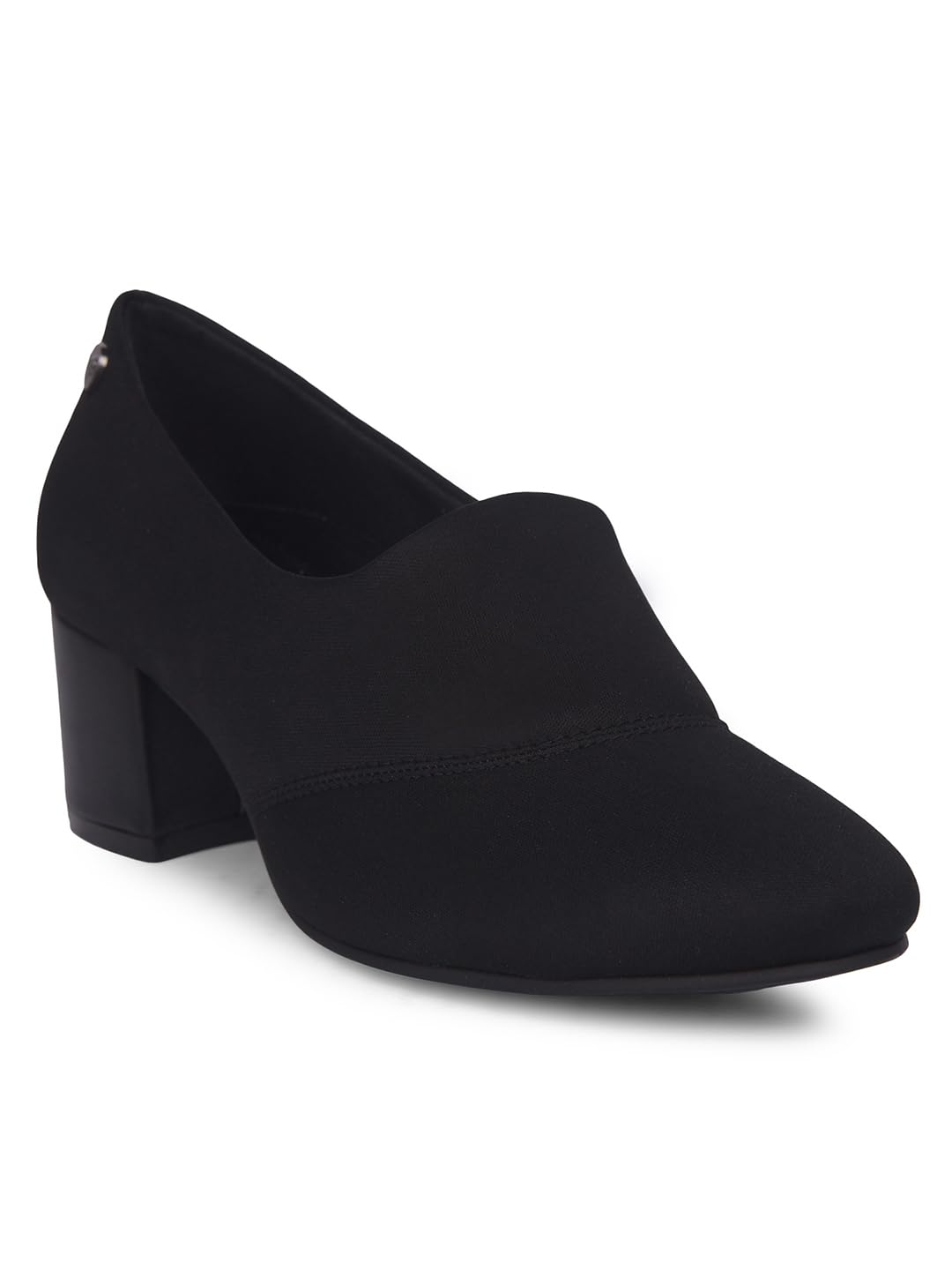 6596 LEE Block Pump Black Pump Shoes for Women | Perfect for Casual and Formal Outing | Durable | Lightweight | Comfortable