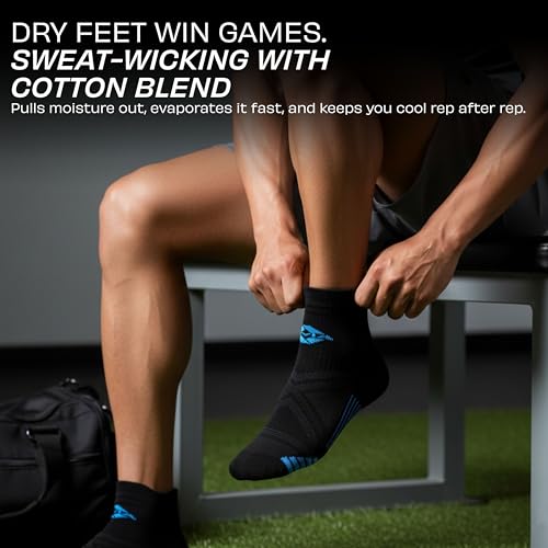 Image of Nivia Stripes 2.0 Training Socks for Men, Ankle Length Sports Socks with Soft Stretchable Fabric, Breathable & Moisture-Wicking, Cushioned Comfort, Ideal for Gym, Running & Everyday Use, Pack Of 3