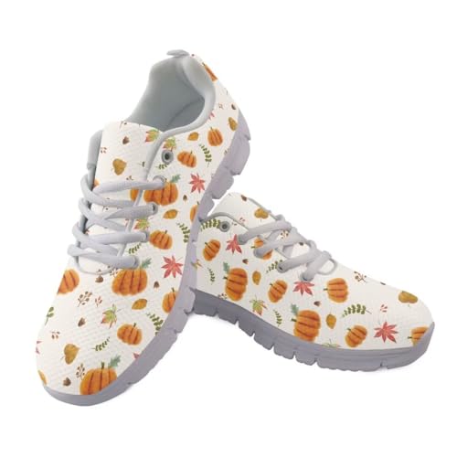 Women Walking Shoes Non Slip Comfortable White Sole Lace Up Lightweight Sneaker