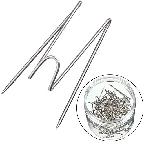 Fabric Panel Wall Hooks Panel Wire Hooks with Clear Storage Box for Interior or Exterior Decor at Home, School, Office, DIY for Party or Holiday (36)