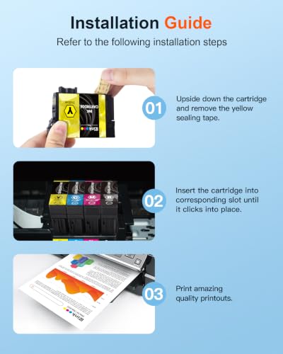 Image of Remanufactured Ink Replacement for Epson 212 Ink Cartridges for Epson 212XL