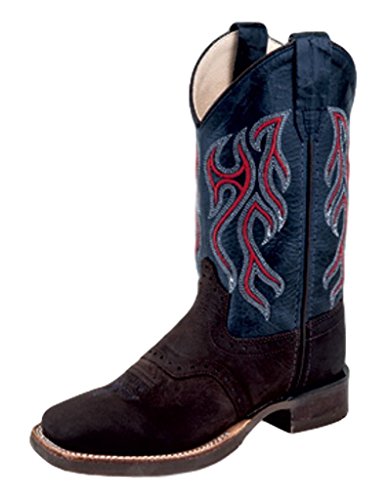 Old West Boys' Goodyear Western Boot Broad Square Toe - Bsy1868