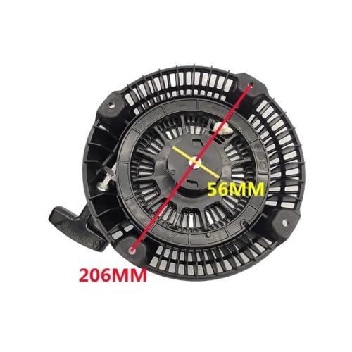 Arranque de retroceso resistente para motores Robin EX40D de 4HP con agarre de cuerda 3